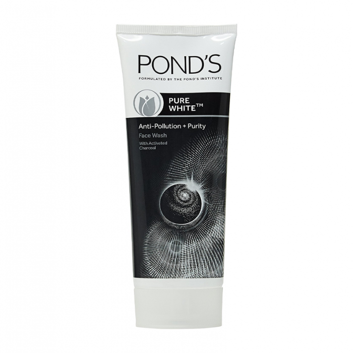 Pond's Pure White Anti Pollution With Activated Charcoal Face wash, 100gm